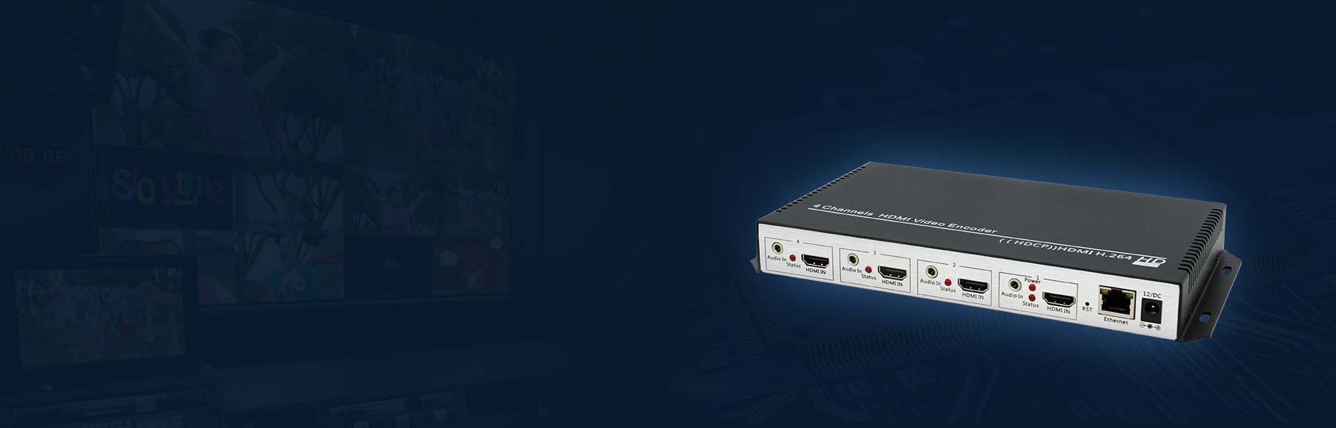 4 Channels 4K HDMI Video Encoder For  IPTV, Live Stream, Broadcast