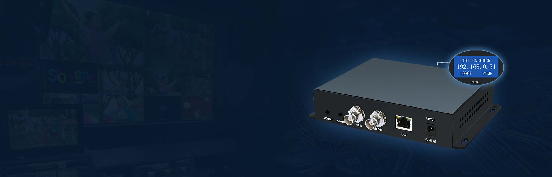 H.265/H.264/MJPEG SDI Video Encoder For  IPTV, Live Stream, Broadcast