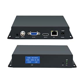 H.265 4K@30 IP To HDMI/CVBS/VGA Decoder