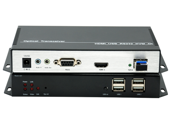 4K@30 HDMI KVM Optical Fiber Extender