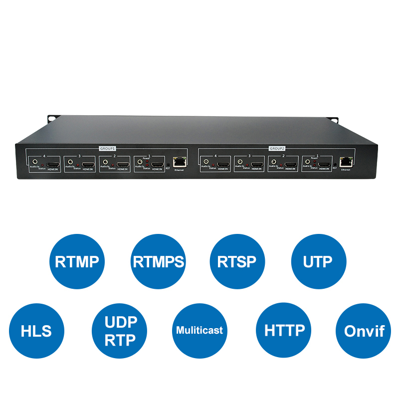 8 channels 4k30 hdmi video encoder 2