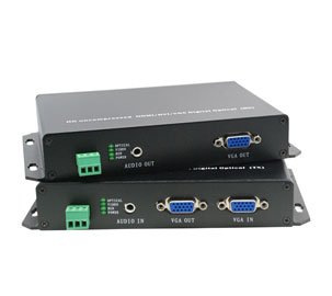 Uncompressed 1920x1200@60 VGA Extender with Fiber Optic