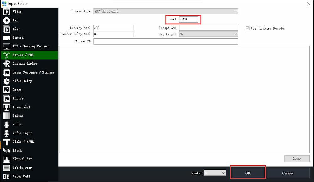 How Set the Video Encoder and Decoder on Vmix Software