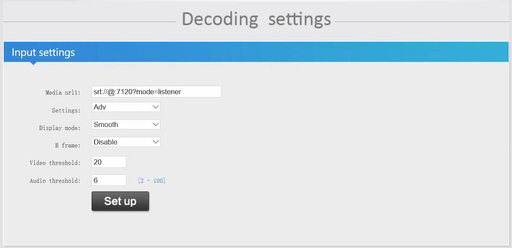 How to Set SRT Protocol