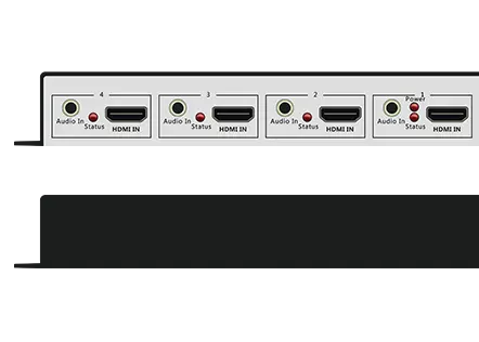 Support 4 channels HDMI&Audio Input