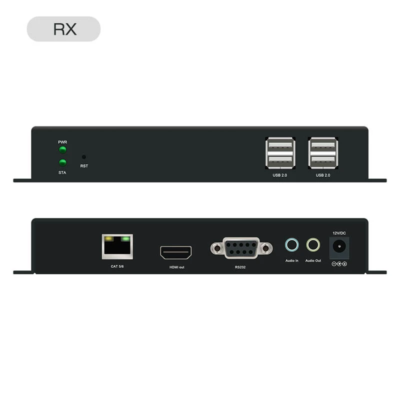 4K@30HZ HDMI/USB2.0 KVM Extender over Cat 5e/6